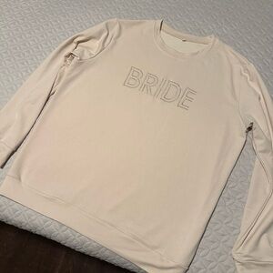 Long Sleeve Embroidered Bride Shirt